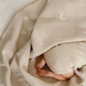 Organic Cotton Reversible Baby Blanket